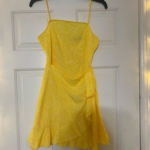 Yellow floral dress